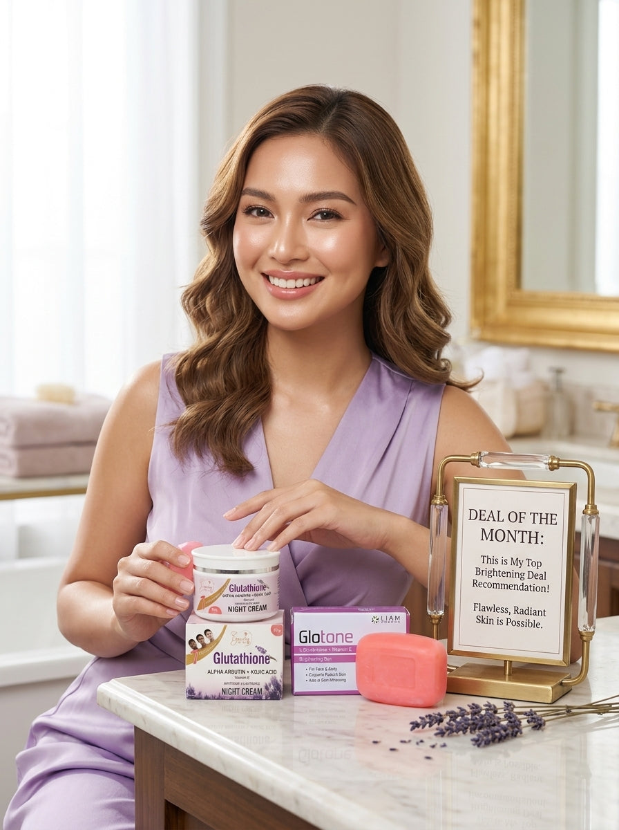 Glutathione Night Cream & Glutathione Soap Deal