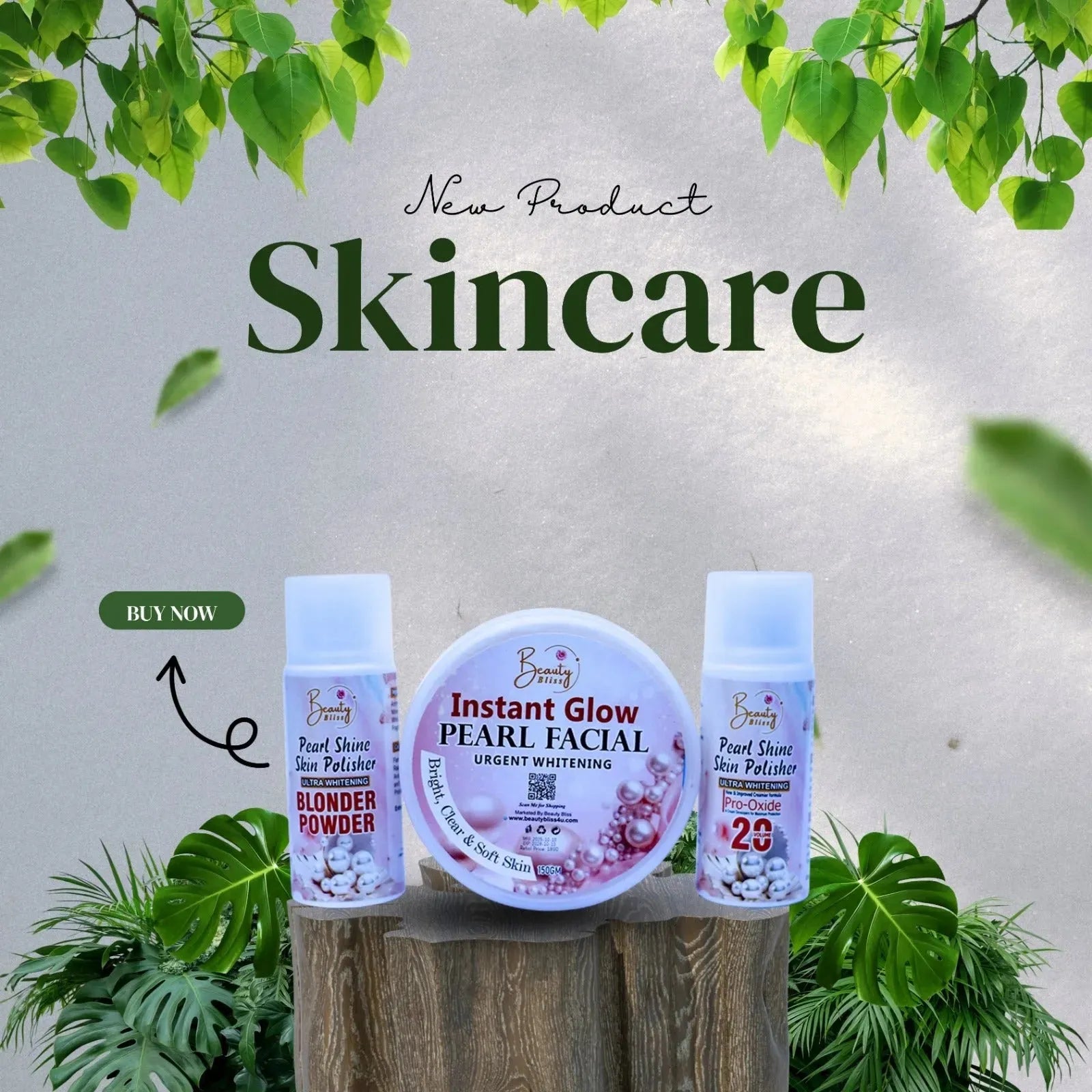 ( Shine Glow Deal ) Pearl Facial Clear & Glow With Free Skin Polisher