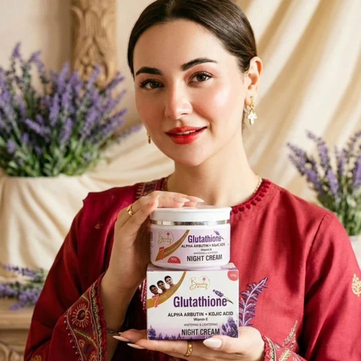 Glutathione Night Cream With Free Eid Gift Skin Polisher
